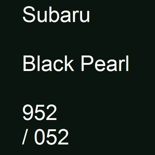 Subaru, Black Pearl, 952 / 052.